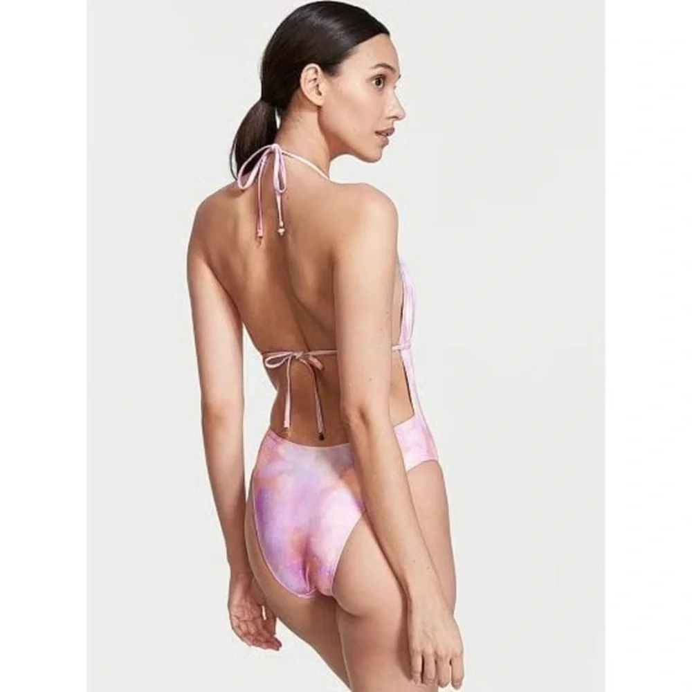 New! Victoria's Secret purple tie dye One Piece Swimsuit 3833